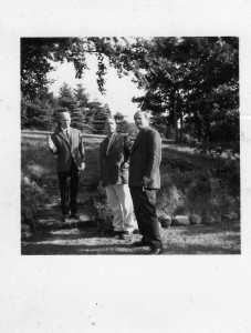Ren&eacute;, Edgar et Jacques Van Melkebeek, photo Jeanne, collection Viviane