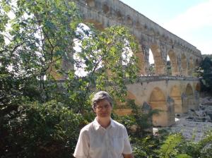 Viviane et le pont du Gard
