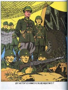 Olrik et ses hommes dans Le Secret de l'Espadon