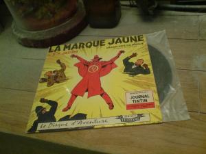 Expo 2009 Regards croisés de la bande dessinée belge - disque de la Marque Jaune