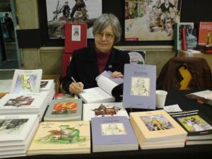 Illzach 2009 Viviane sur le stand Mosquito